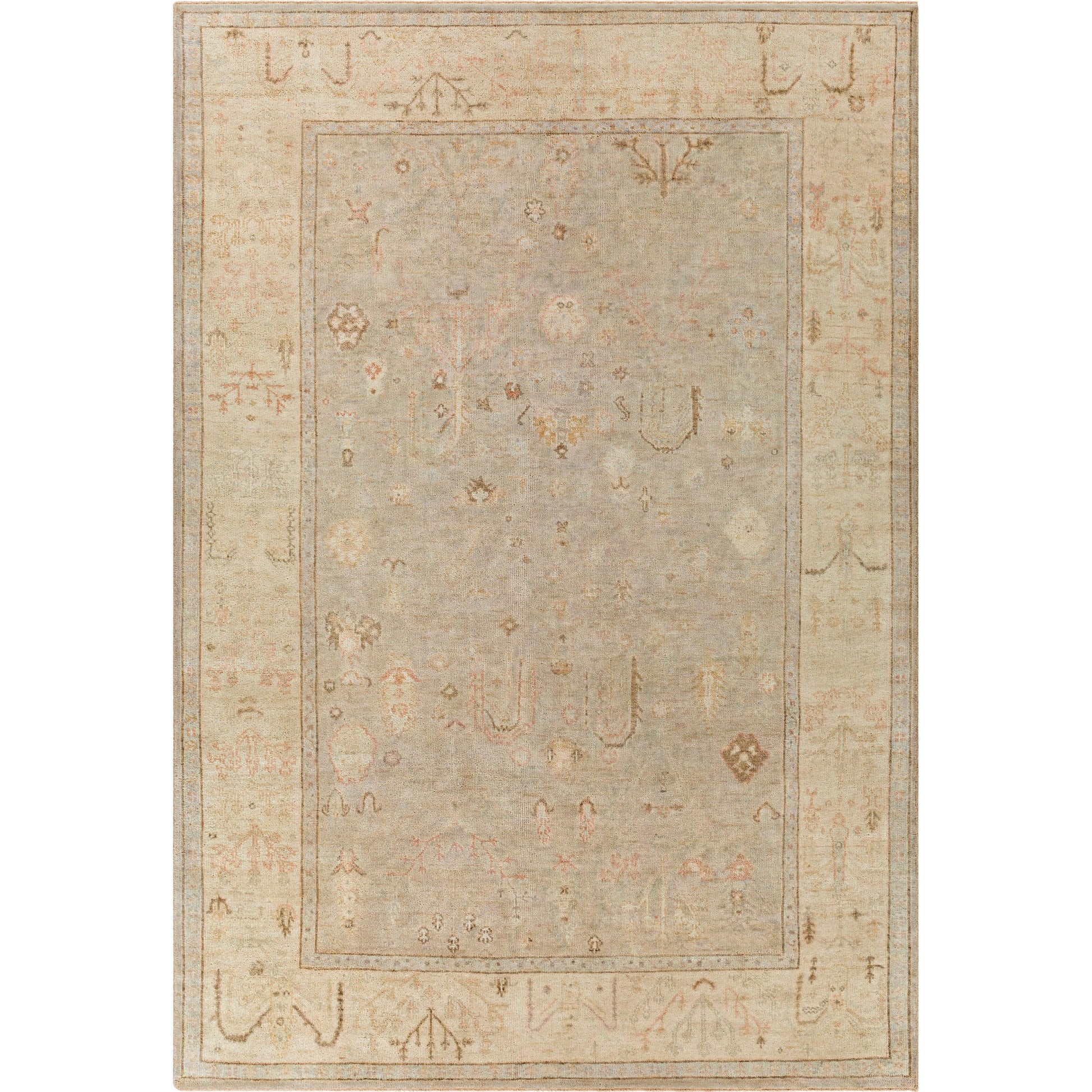 Normandy Rug - 25929 by Surya in gray, medium gray, beige, slate, dark brown, wheat. Made from unique in a unique style.