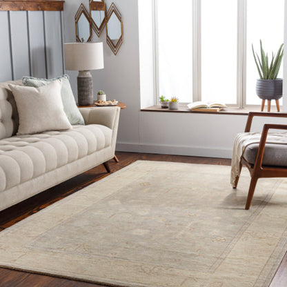 Normandy Rug - 25929 by Surya in gray, medium gray, beige, slate, dark brown, wheat. Made from unique in a unique style.