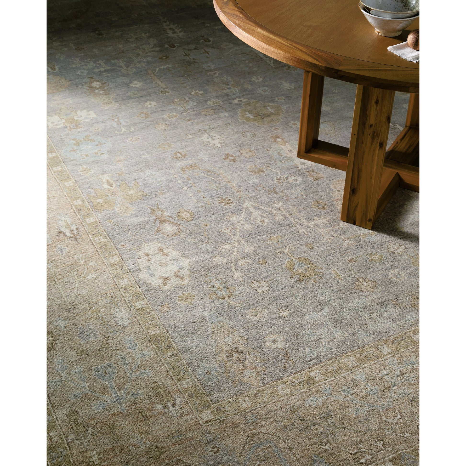 Normandy Rug - 526975 by Surya in sage, mist, sandstone, ivory, pale gold. Made from face: 100% wool, warp: 100% cotton in a unique style.