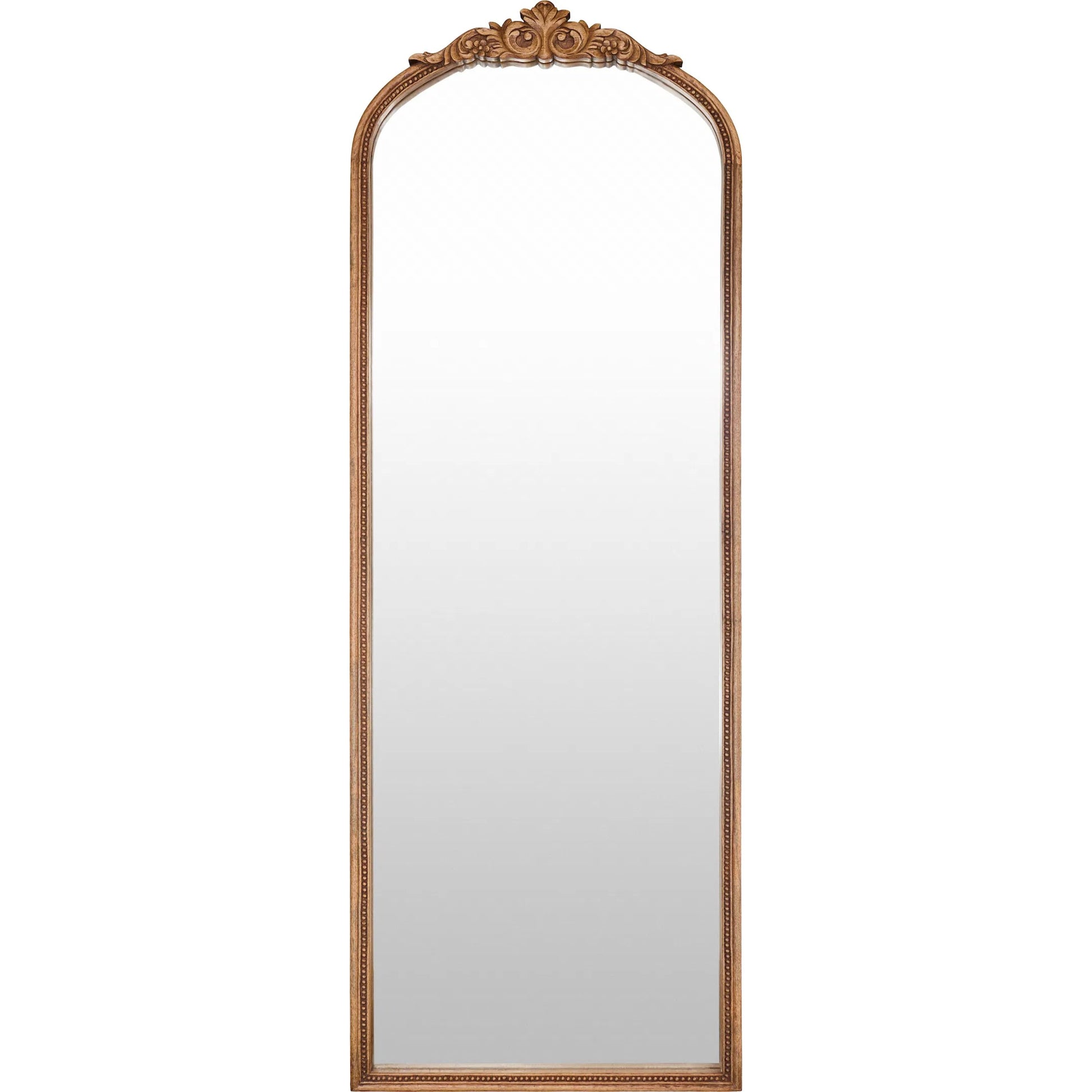 Noya Full Length Mirror by Livabliss in antiqued. Made from mango wood in a traditional style.