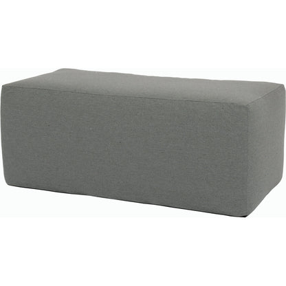 Rectangle Outdoor Coffee Table/Ottoman by Sunset West in granite. Made from sunbrella in a modern style.