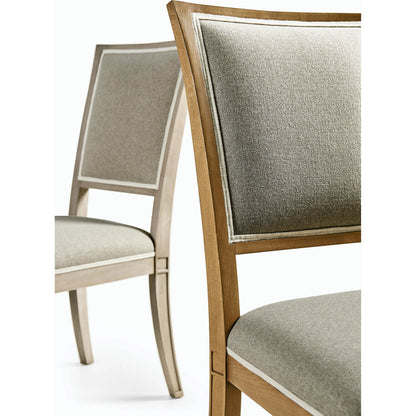 Timeless Flare Uph. Side Chair by Jonathan Charles. Made from beech wood, foam, fabric in a modern style.