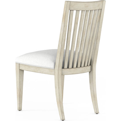 Cotiere Upholstered Side Chair (Set of 2) by A.R.T. Furniture in beige and linen. Made from parawood solids, foam, fabric in a modern style.