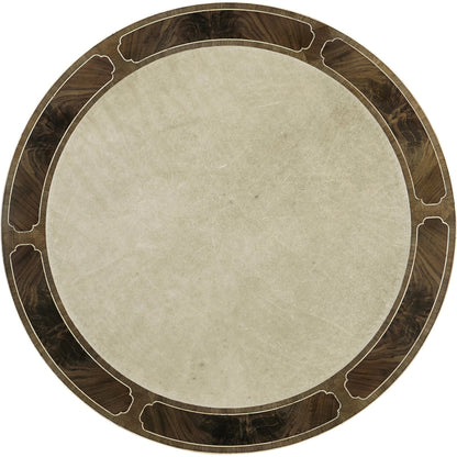 Buckingham Bleached Mahogany Drum Table by Jonathan Charles in brown and bleached mahogany. Made from acacia in a traditional style.