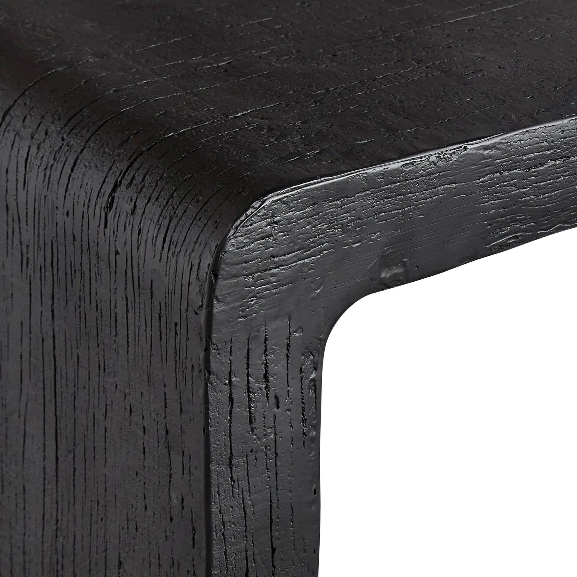 Shephard Console Table by Bernhardt in black. Made from resin in a unique style.