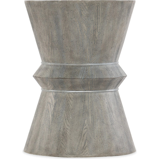 Melange Korena Accent Table by Hooker Furniture in gray. Made from resin in a modern style.