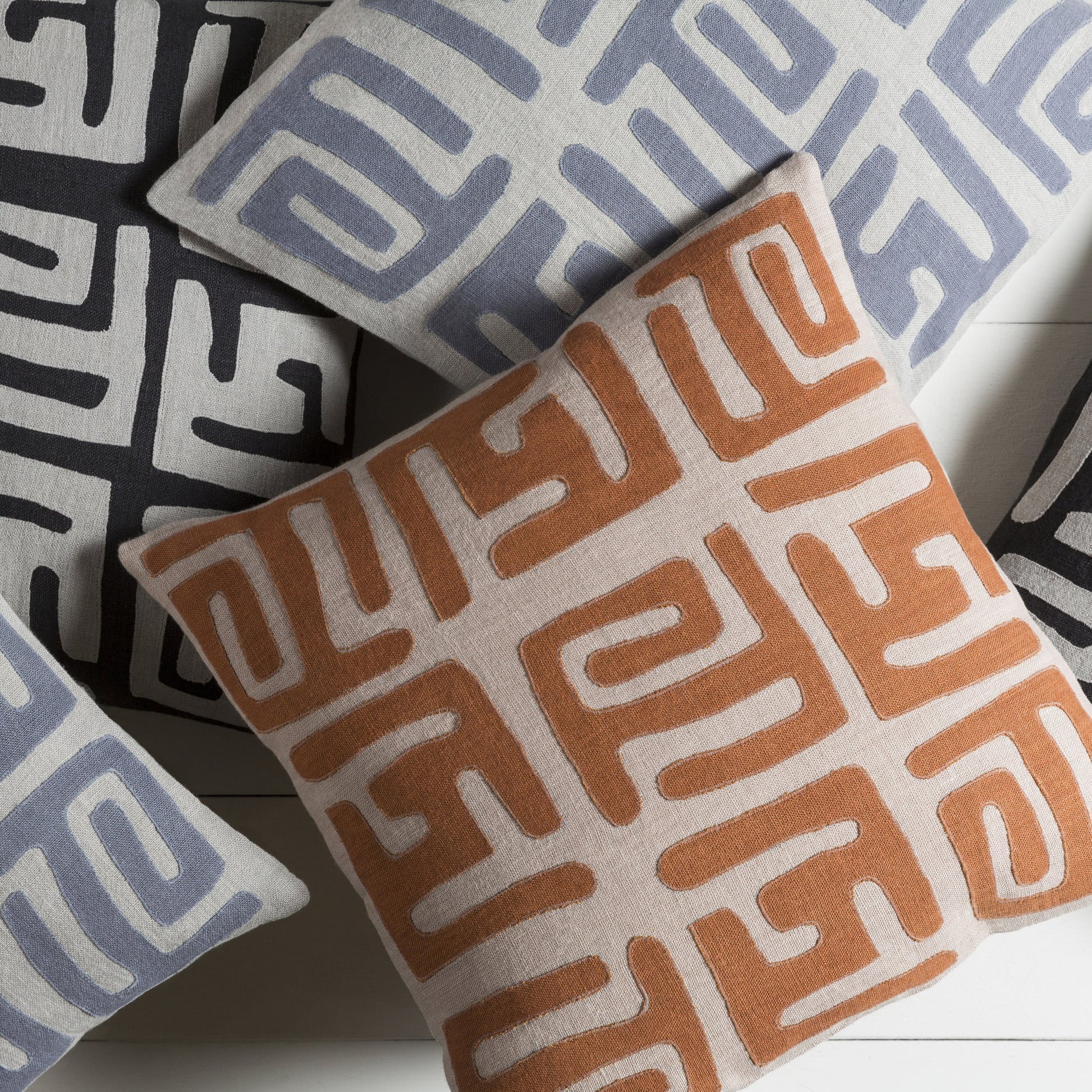 Nairobi Pillow - 21137 by Surya. Made from 100% linen in a modern style.