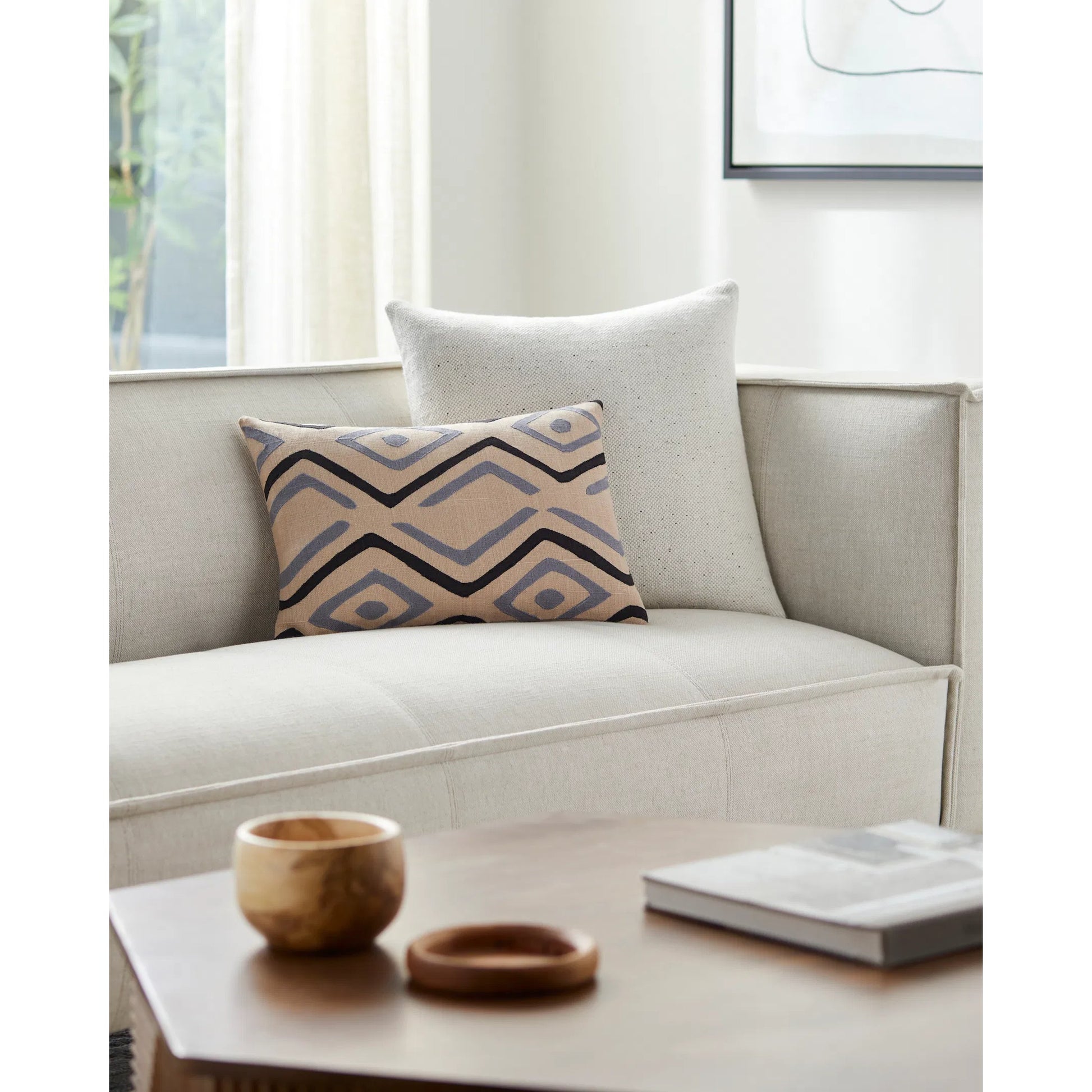 Nairobi Pillow - 14519 by Surya. Made from 100% linen in a modern style.