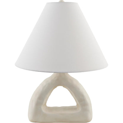 Nordeste Accent Table Lamp by Livabliss. Made from ceramic, linen, plastic, resin in a transitional style.