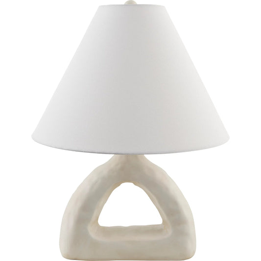 Nordeste Accent Table Lamp by Livabliss. Made from ceramic, linen, plastic, resin in a unique style.