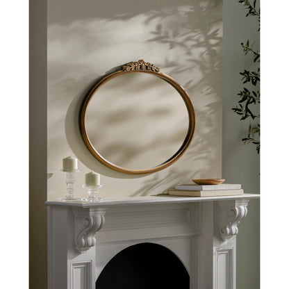 Arrendale Mirror - 529932 by Surya in gold and antiqued gold. Made from frame: manufactured wood in a modern style.