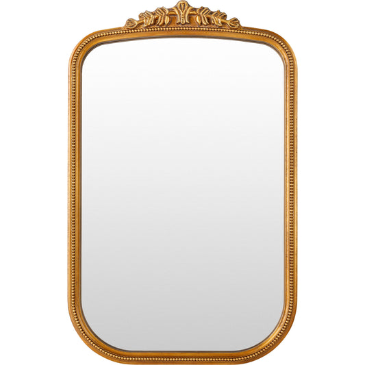 Arrendale Mirror - 529935 by Surya in antiqued gold. Made from frame: manufactured wood in a modern style.