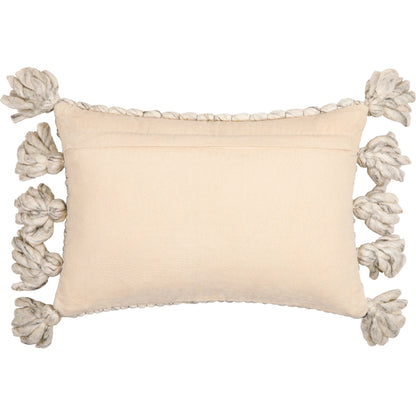 Narvik Pillow - 21037 by Surya in gray, light beige. Made from 100% wool, 100% cotton in a cottage & farmhouse style.
