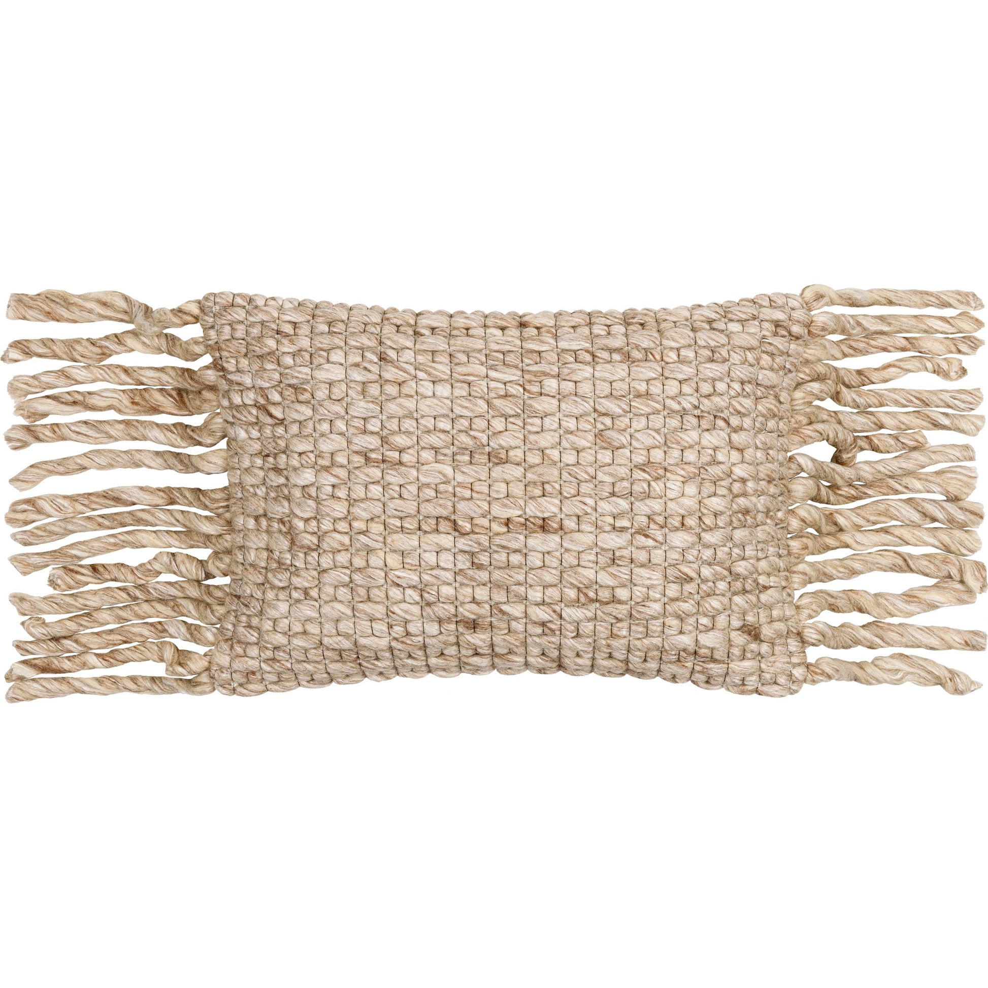 Narvik Pillow - 31906 by Surya in brown, light beige, off-white. Made from 100% wool, 100% cotton in a cottage & farmhouse style.