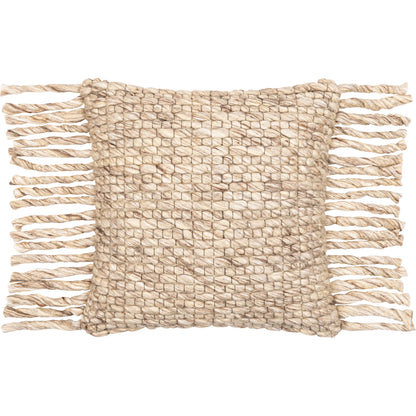 Narvik Pillow - 31906 by Surya in brown, light beige, off-white. Made from 100% wool, 100% cotton in a cottage & farmhouse style.