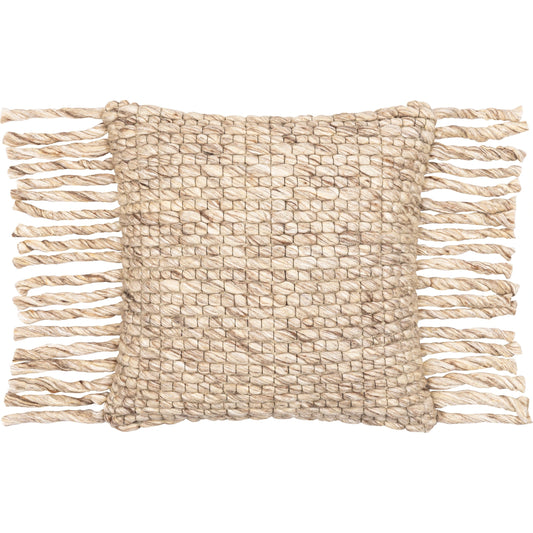 Narvik Pillow - 31906 by Surya in brown, light beige. Made from 100% wool, 100% cotton in a cottage & farmhouse style.