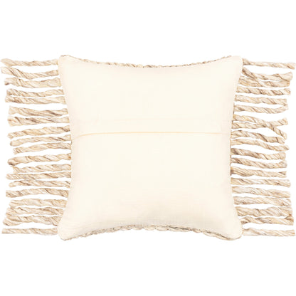 Narvik Pillow - 31906 by Surya in brown, light beige, off-white. Made from 100% wool, 100% cotton in a cottage & farmhouse style.
