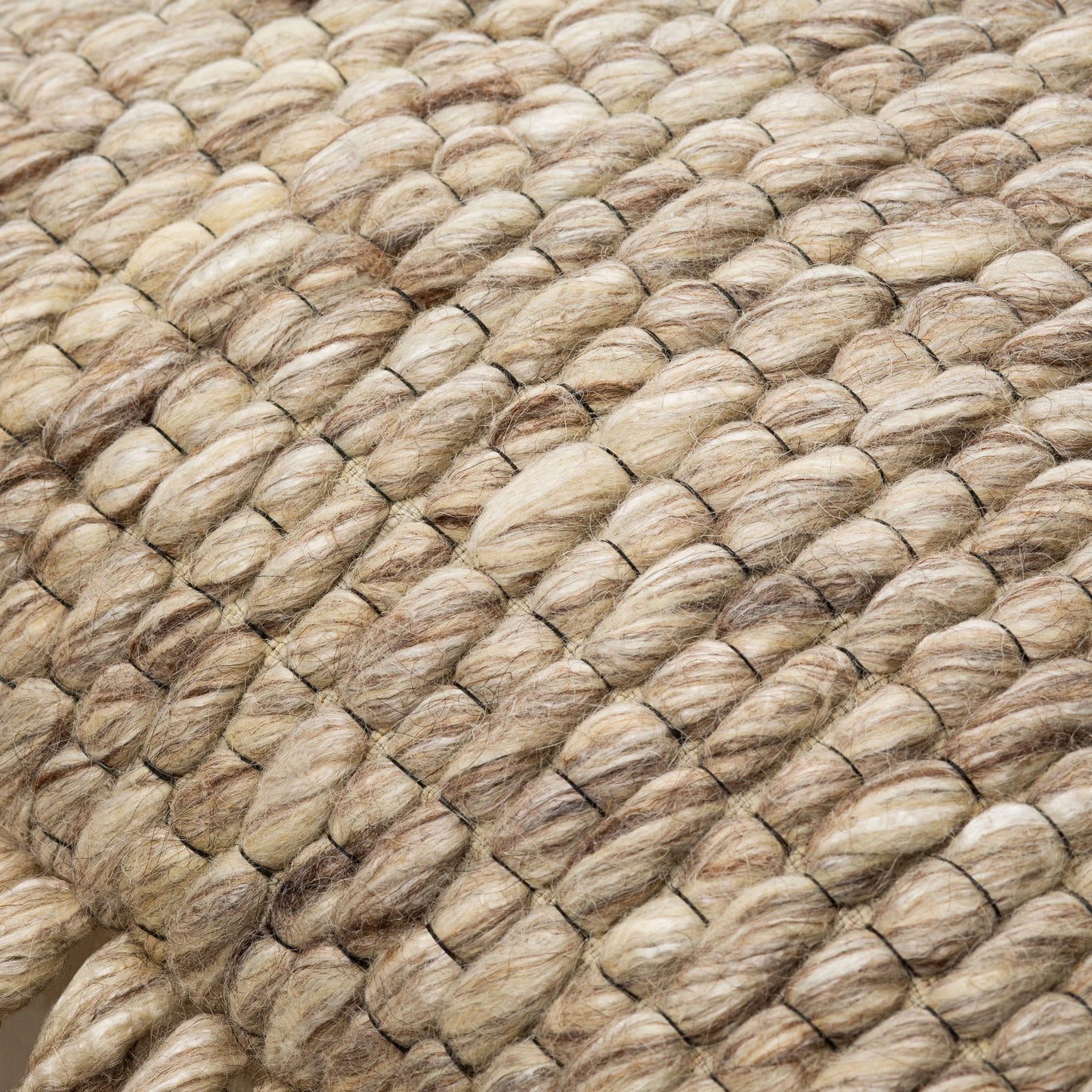 007 SI-1887036,SI-1887038,SI-1887039,SI-1887040,SI-1887041 | Closeup | Narvik Pillow - 31906 by Surya in brown, light beige, off-white. Made from 100% wool, 100% cotton in a cottage & farmhouse style.