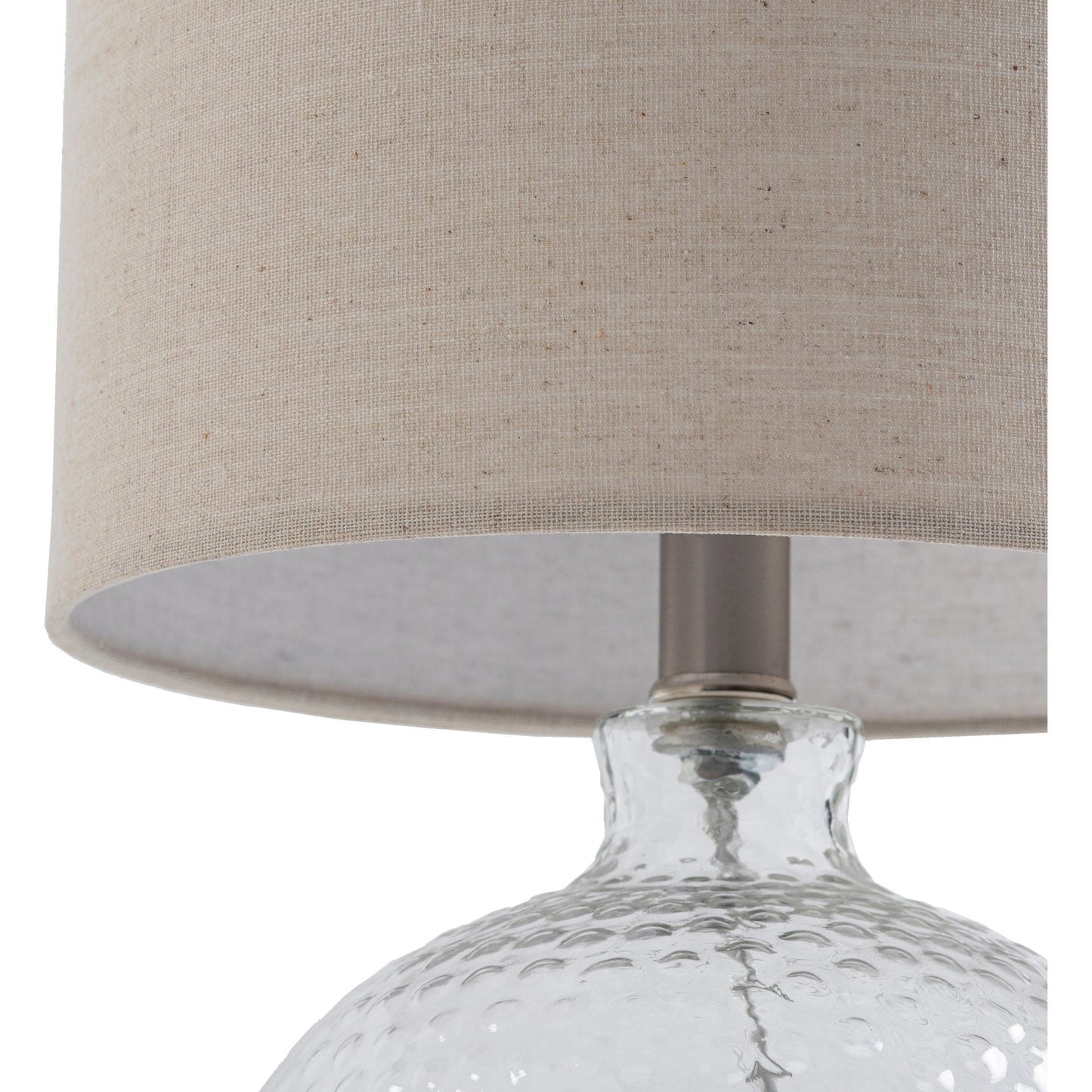 005 SI-1887163 | Closeup | Nereus - 29400 by Livabliss in clear and texturedtranslucent. Made from linen, polyester, glass, crystal, metal in a transitional style.