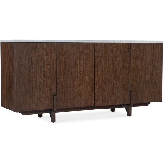 Diplomat Diplomat Credenza by Hooker Furniture in dark wood and walnut. Made from unique in a unique style.