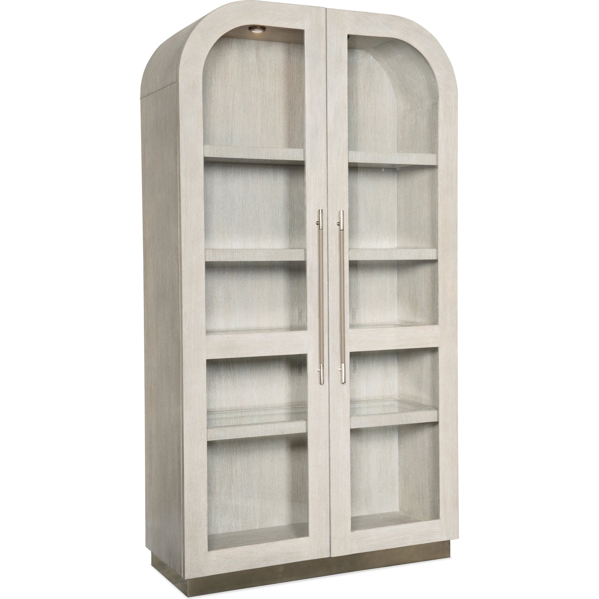 Modern Mood Display Cabinet by Hooker Furniture. Made from oak veneers, metal, glass in a modern style.