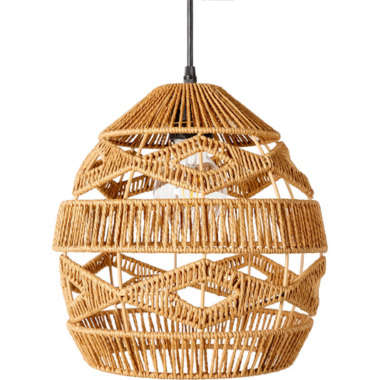 Nosse - 32439 by Livabliss in tan. Made from shade (outside): paper, fixture: paper, canopy: metal in a coastal style.