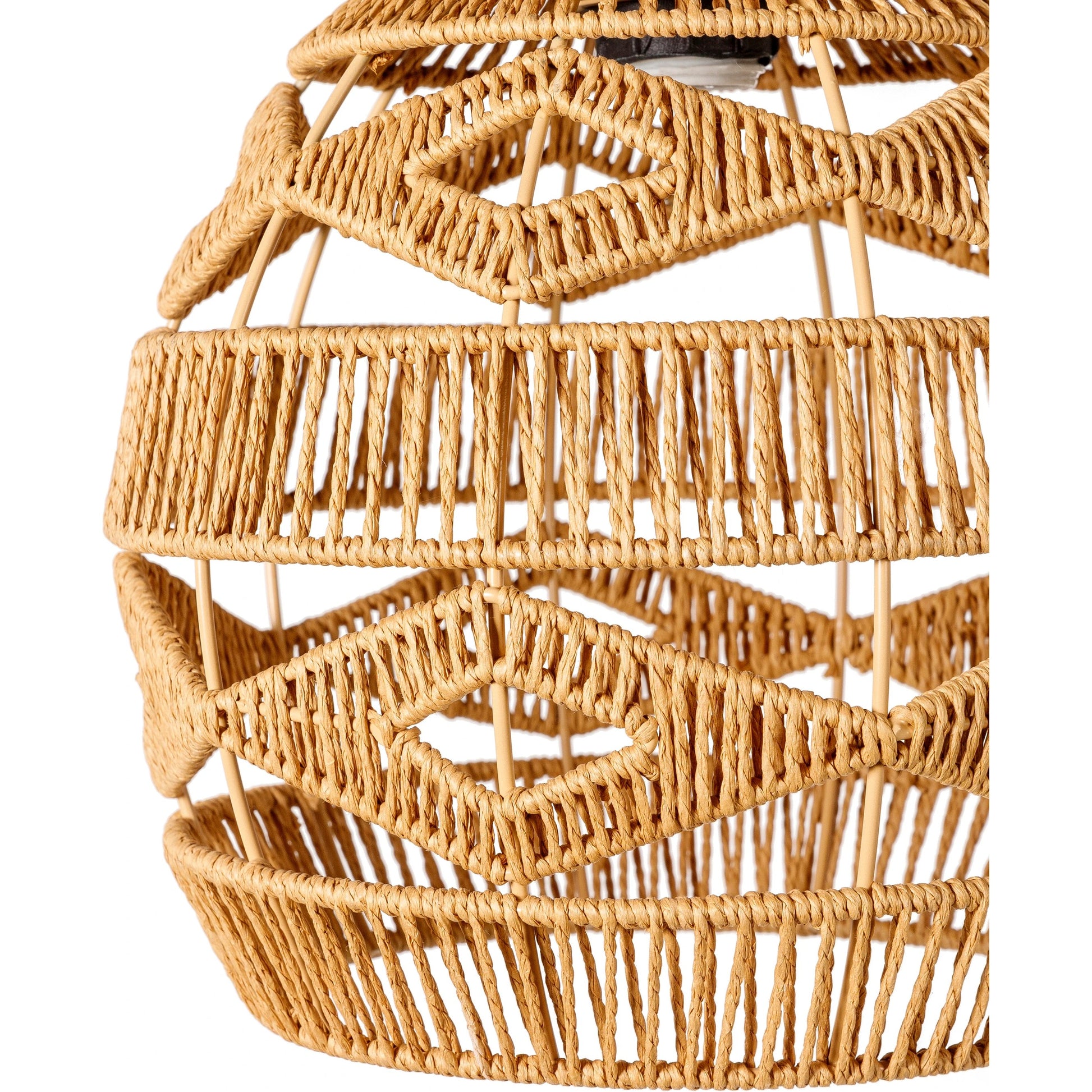 Nosse - 32439 by Livabliss in tan. Made from shade (outside): paper, fixture: paper, canopy: metal in a coastal style.