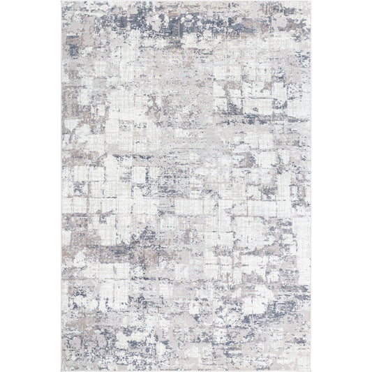 Nesta Rug - 526493 by Livabliss in light silver, metallic - silver, slate, silver. Made from face: 100% polyester, warp: 100% recycled pet yarn in a unique style.