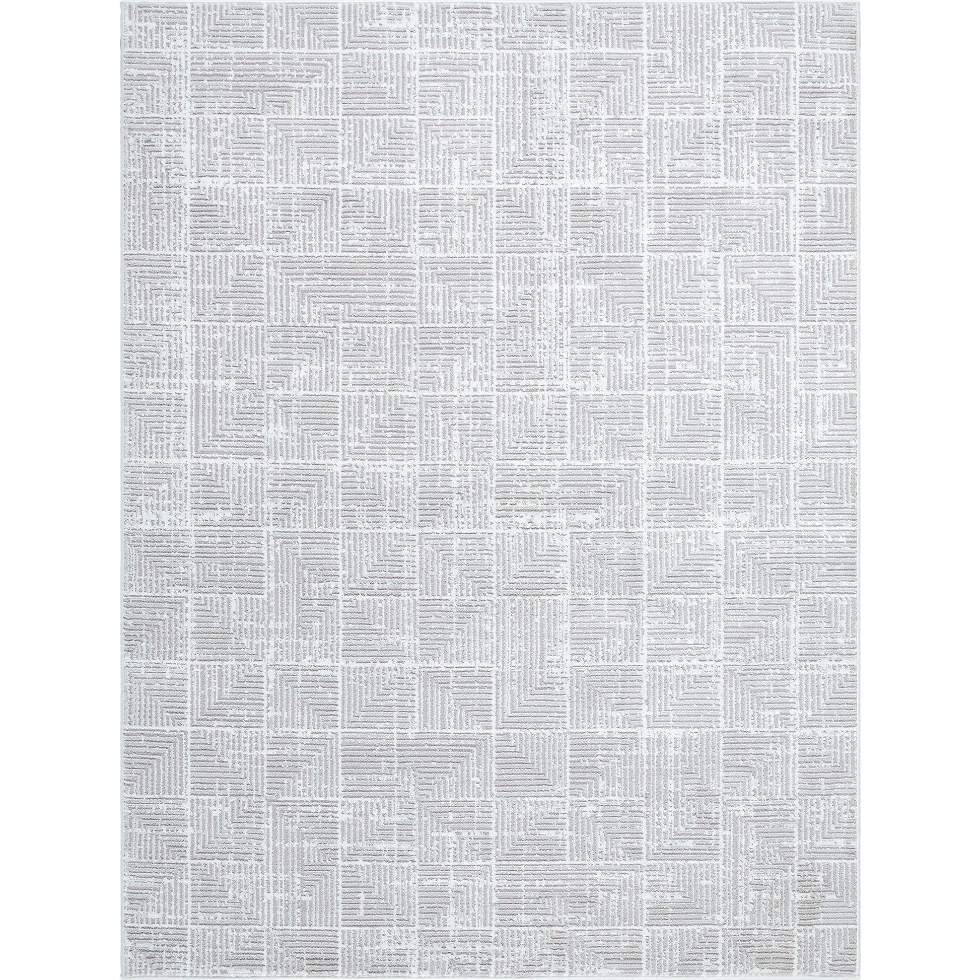 Nesta NST-2302 Rug by Livabliss in light beige, ivory. Made from face: 100% polyester, warp: 100% recycled pet yarn in a unique style.