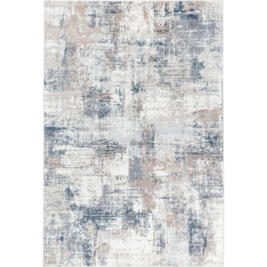 Nesta Rug - 526505 by Livabliss in light silver, ash, metallic - silver. Made from face: 100% polyester, warp: 100% recycled pet yarn in a unique style.
