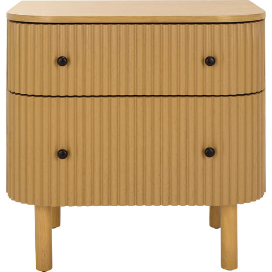 Grainger 2 Drawer Nightstand by HedgeApple Essentials. Made from mdf, plywood, solid wood zinc in a transitional style.