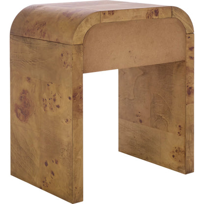 Clark 1 Drawer Nightstand by HedgeApple Essentials in natural. Made from wood, mdf, veneer, burlwood in a transitional style.