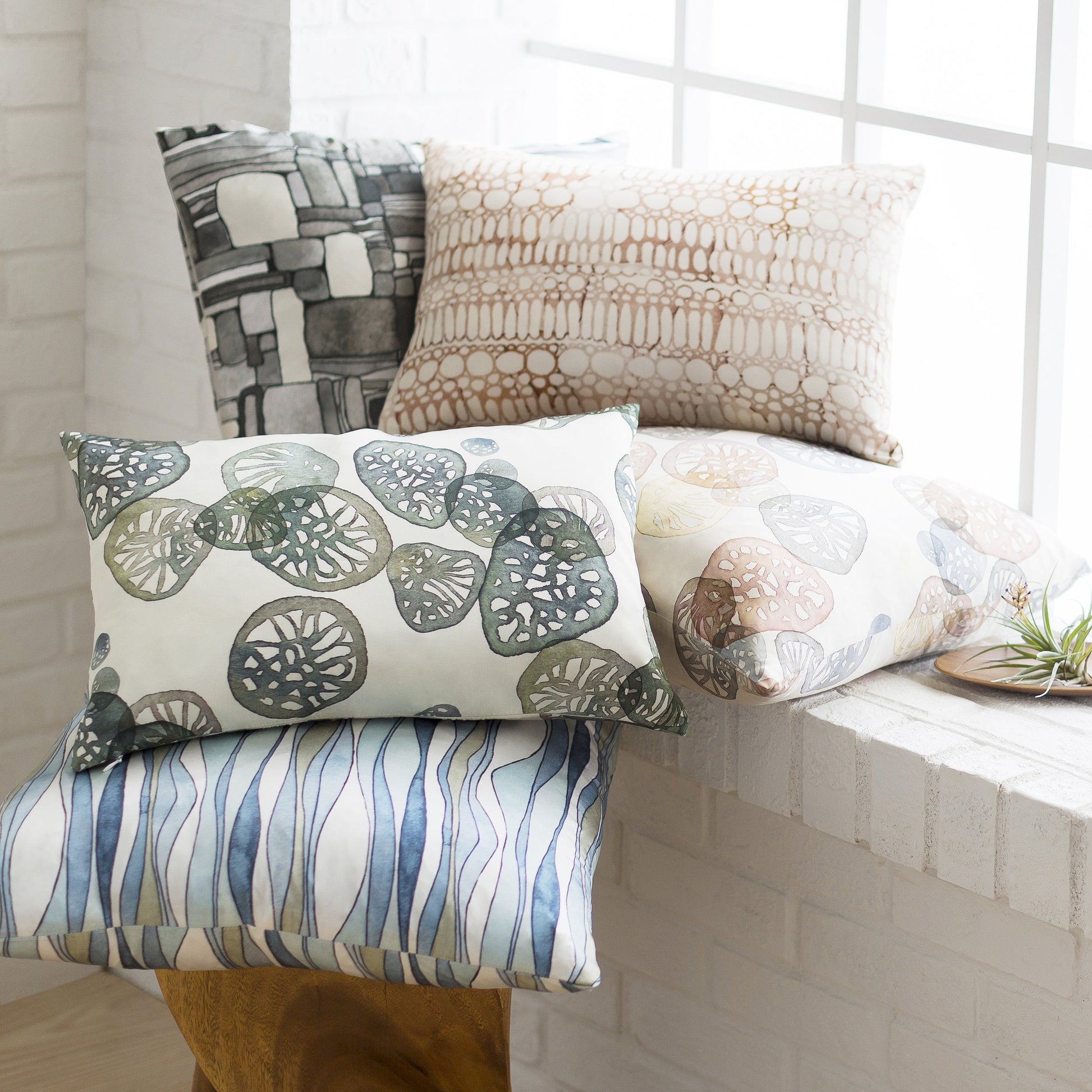 Natural Affinity Pillow - 33916 by Surya. Made from front: 100% silk, back: 100% silk in a modern style.