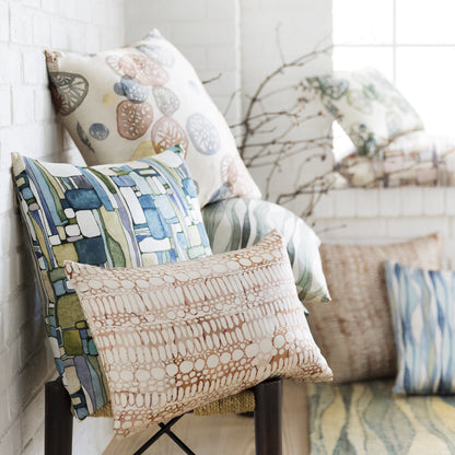 Natural Affinity Pillow - 33544 by Surya. Made from front: 100% silk, back: 100% silk in a coastal style.