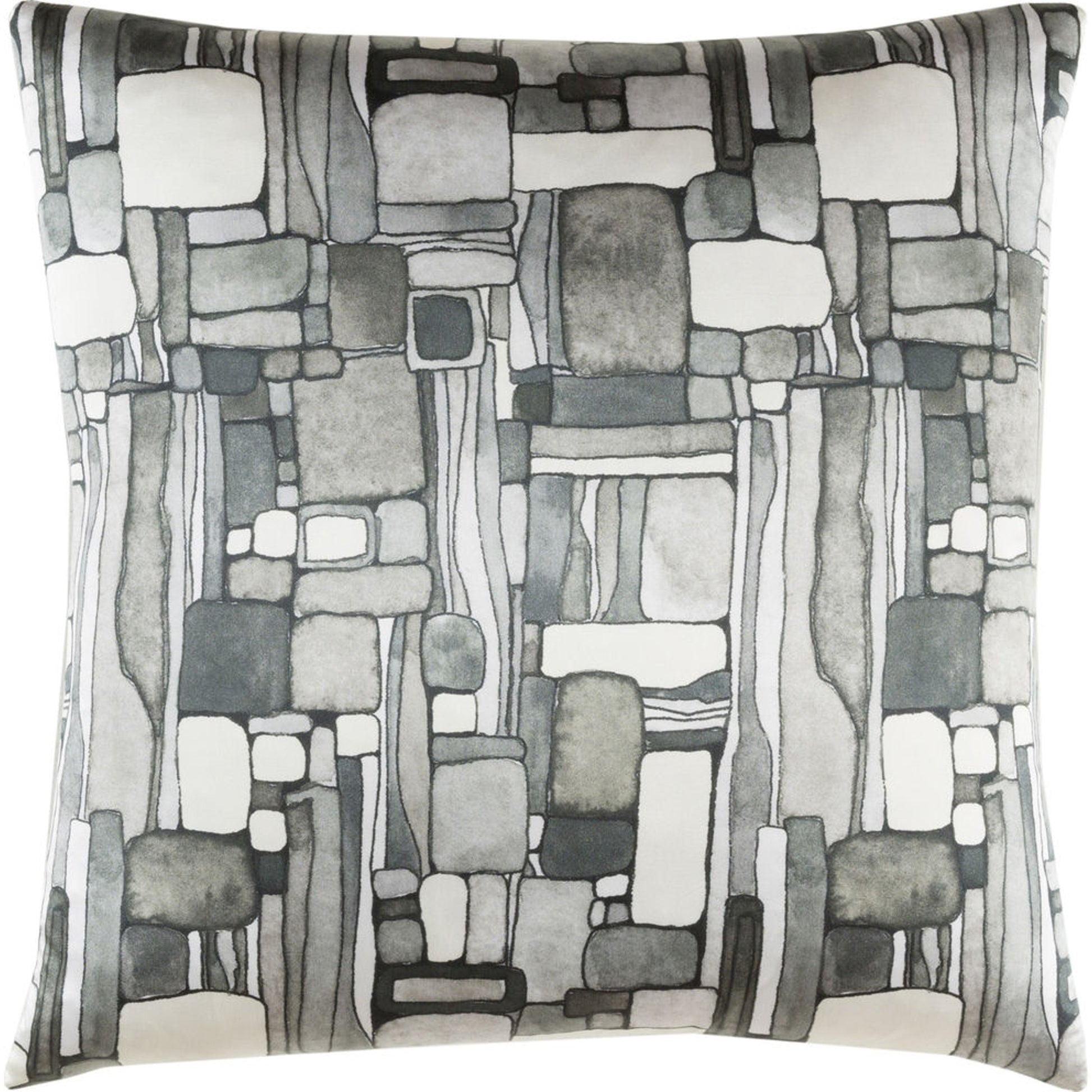 Natural Affinity Pillow - 33544 by Surya. Made from front: 100% silk, back: 100% silk in a coastal style.