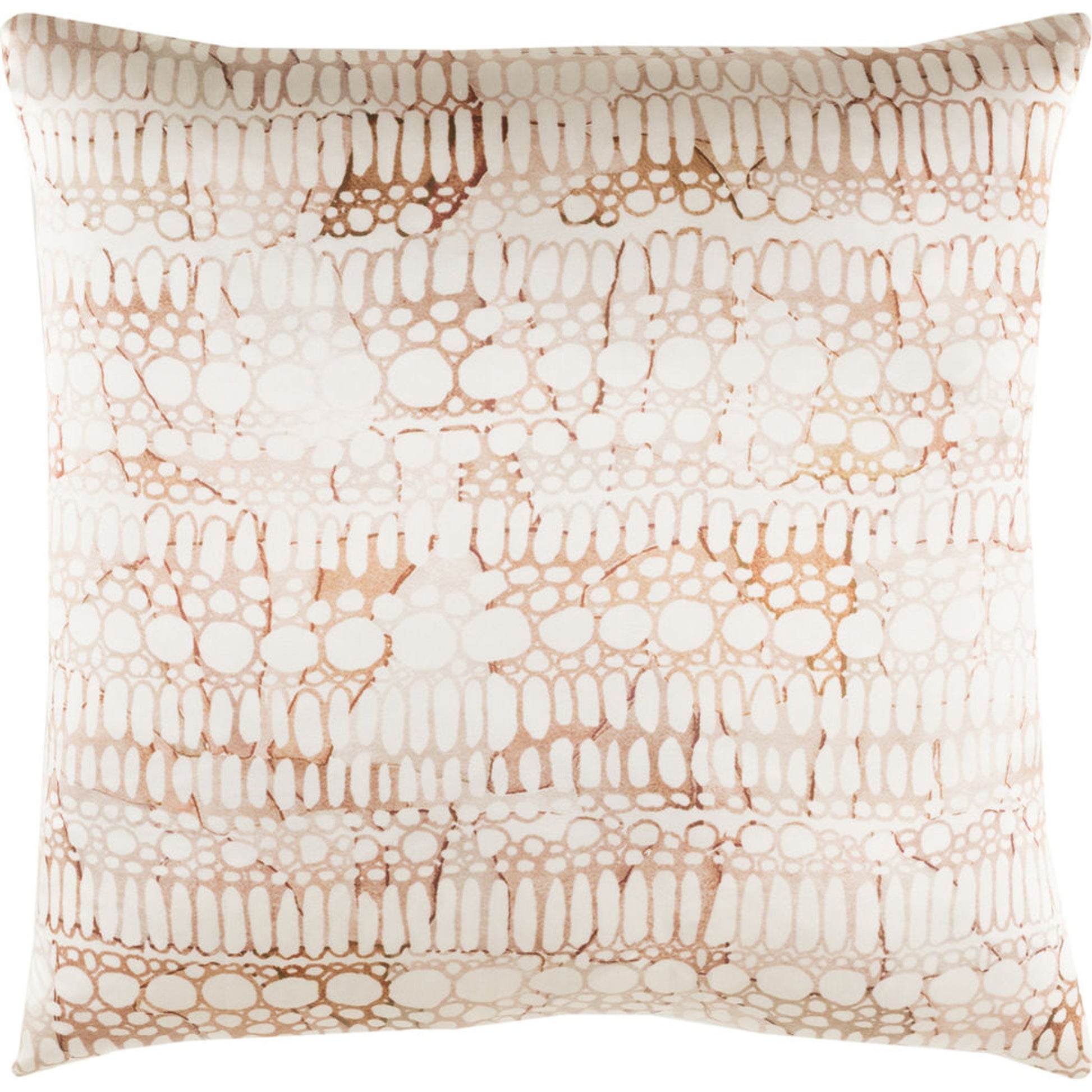 Natural Affinity Pillow - 33375 by Surya in beige, olive, brown, light beige. Made from front: 100% silk, back: 100% silk in a modern style.
