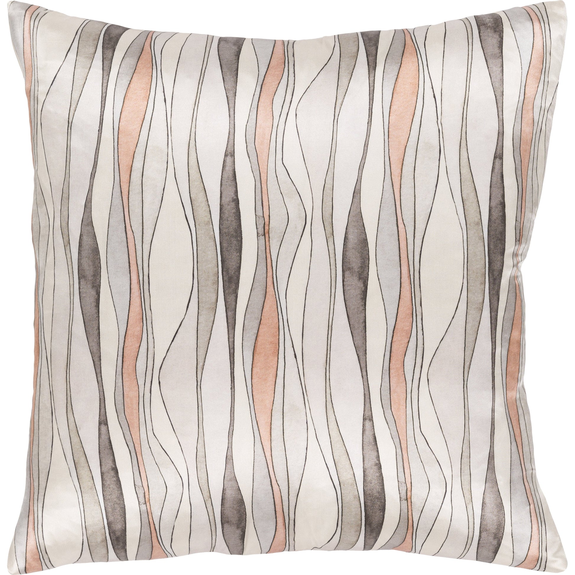 Natural Affinity Pillow - 33766 by Surya. Made from front: 100% silk, back: 100% silk in a modern style.