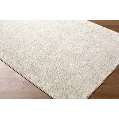 Nathan NTH-2300 Rug by Livabliss in cream, light beige, slate, medium gray, light brown. Made from polyester in a unique style.