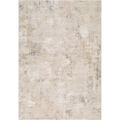Nathan NTH-2303 Rug by Livabliss in cream, light brown, light beige, medium gray. Made from polyester in a unique style.