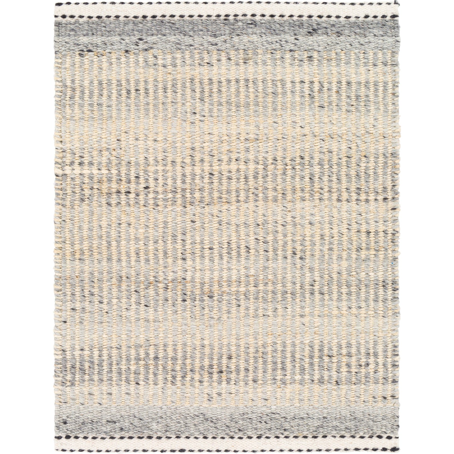 000 SI-1887652 | Primary Silo | Nottingham NTM-2300 Rug by Livabliss in charcoal, light gray, light beige, cream. Made from 50% jute, 50% wool in a unique style.