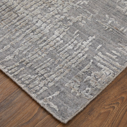 Eastfield Rug - 69A9F by Feizy in gray. Made from wool, viscose in a unique style.