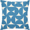 Dark Blue, Light Beige / Down Feather / 18" x 18"