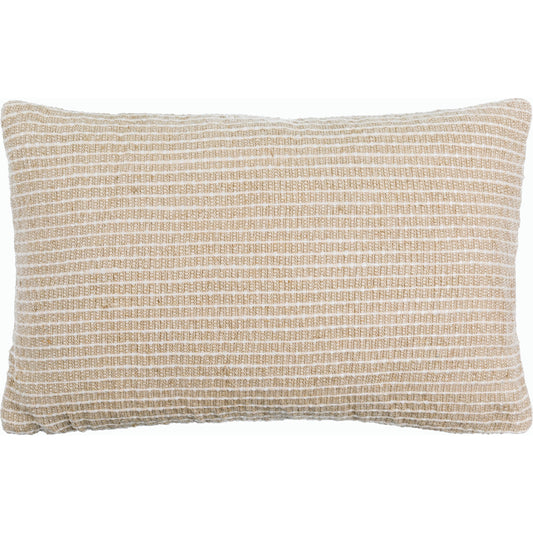 Natchez Pillow - 516757 by Surya in light beige. Made from linen, cotton, viscose in a modern style.