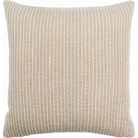 Natchez Pillow - 516757 by Surya in light beige. Made from linen, cotton, viscose in a modern style.