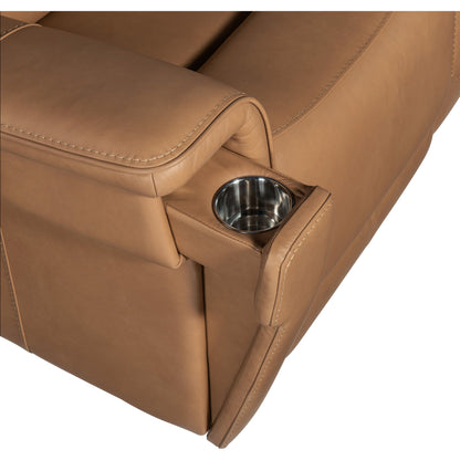 Lyra Zero Gravity Power Loveseat by Hooker Furniture. Made from leather in a traditional style.