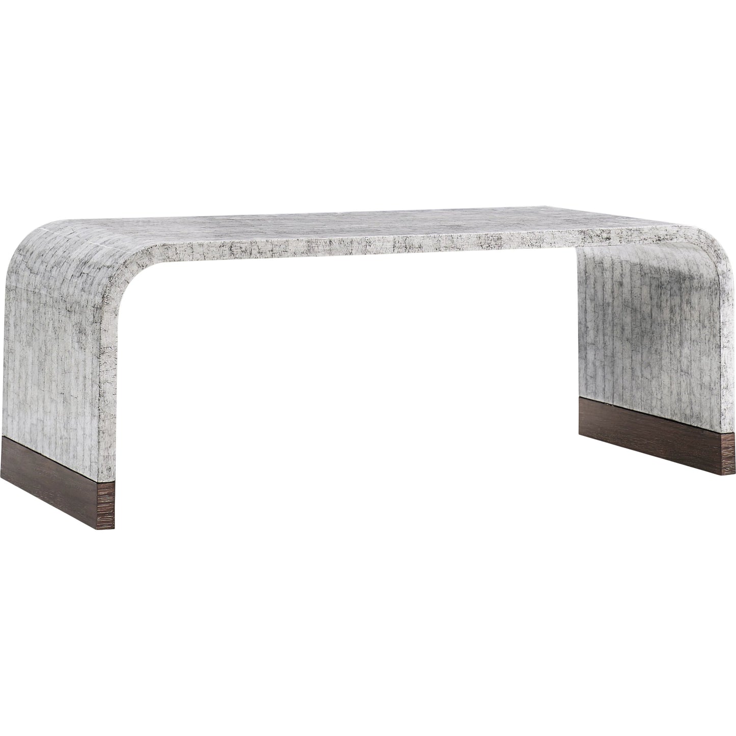 001 SI-2462597 | Primary Silo | Gaia Rectangular Coffee Table by Jonathan Charles in white smoke eggshell. Made from egg shell in a modern style.