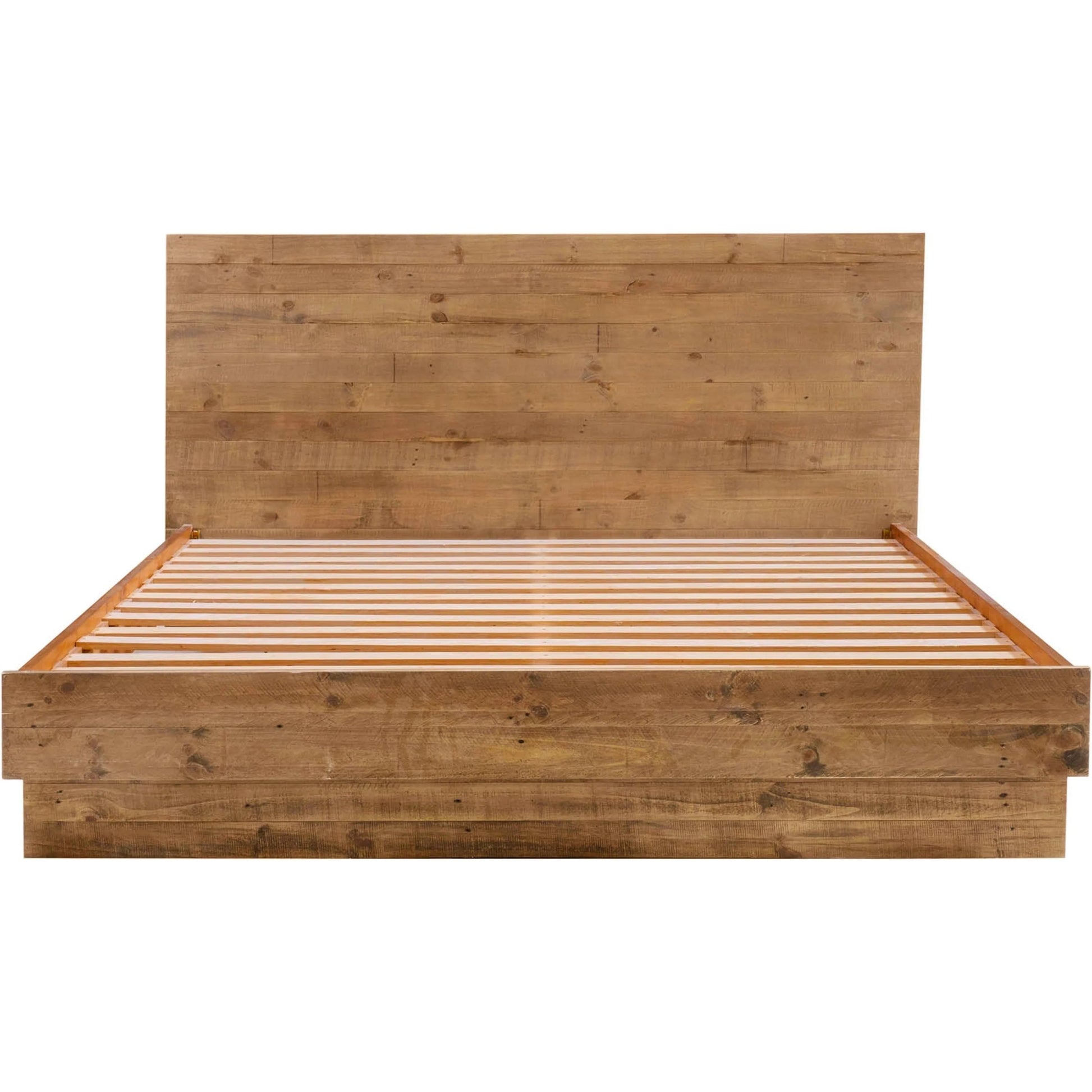 Nevada Bed by LH Imports in dark driftwood. Made from reclaimed pine, plywood in a modern style.