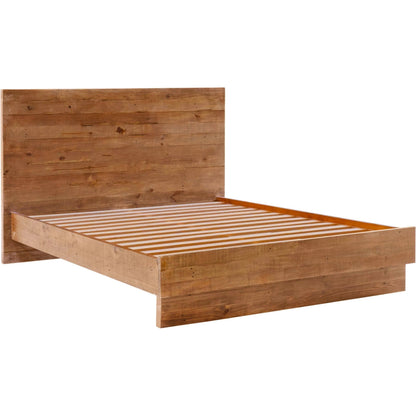 Nevada Bed by LH Imports in dark driftwood. Made from reclaimed pine, plywood in a modern style.