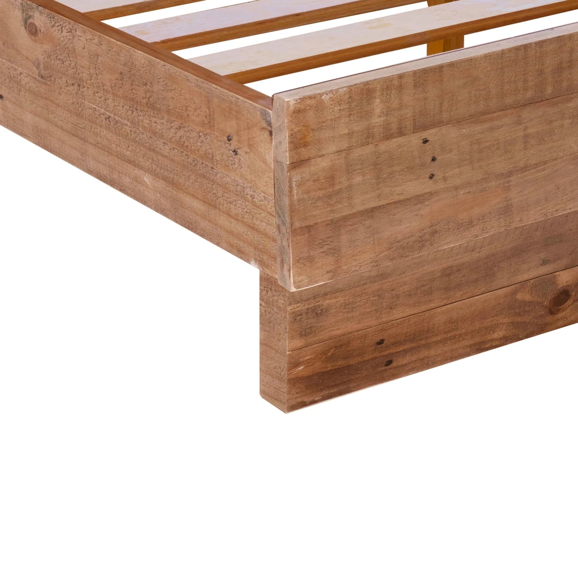 Nevada Bed by LH Imports in dark driftwood. Made from reclaimed pine, plywood in a modern style.