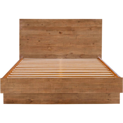 Nevada Bed by LH Imports in dark driftwood. Made from reclaimed pine, plywood in a modern style.